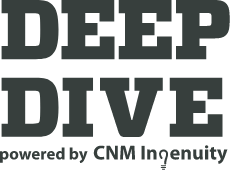 Deep Dive Logo, black on transparent background