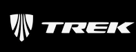 Trek logo with white text on black background